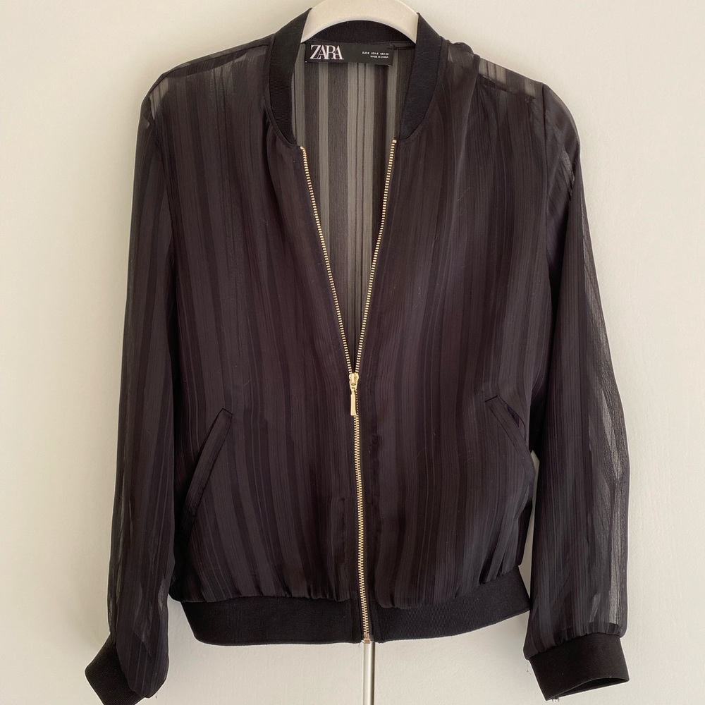 Zara sheer blazer